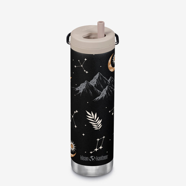20oz water bottle with straw - dream weaver starry night graphics